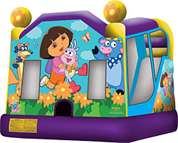 Dora the Explorer Bounce Castle with Inflatable Slide