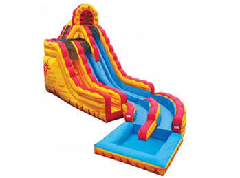 Fire & Ice with Pool - Inflatable Slide with Pool