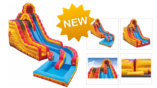 Fire & Ice with Pool - Inflatable Slide with Pool